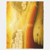 Couverture Polaire "Salut" - Moyen-Orient, Orient Sunset Peinture (Devant)
