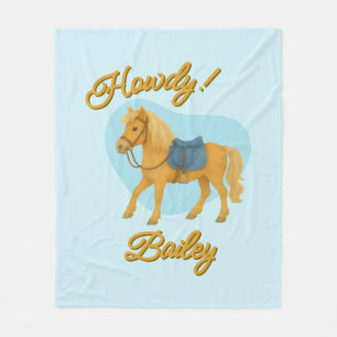 Couverture Polaire Salut ! Pony Blanket Cadeaux personnalisés pour
