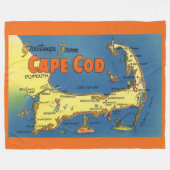Couverture Polaire Salutations de la carte de Cape Cod (Devant (Horizontal))