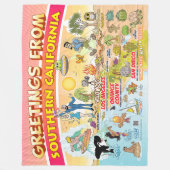 Couverture Polaire Salutations de SoCal Fleece Blanket (Devant)