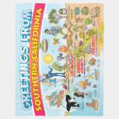 Couverture Polaire Salutations de SoCal Fleece Blanket (Devant)