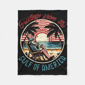 Couverture Polaire Salutations Du Golfe Des Etats-Unis Oncle Sam M