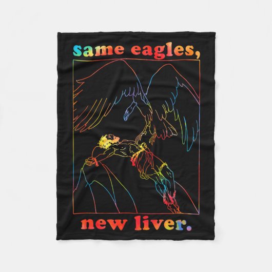 Couverture Polaire Same Eagles New Liver Funny Apparel  (Devant)