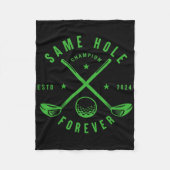Couverture Polaire Same Hole Forever Golf Enterrement de Bachelor Gar (Devant)