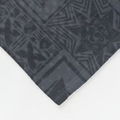 Couverture Polaire Samoan - Hawaï - Dessins de vieux tapa polynésiens (Coin)