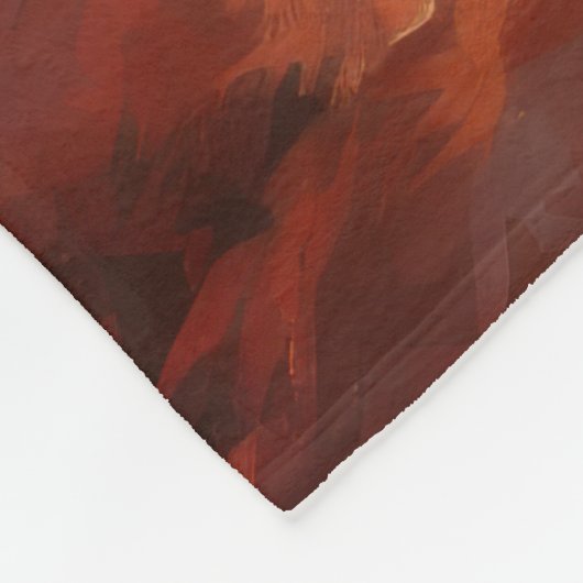 Couverture Polaire Samoyé en automne Leaves Fall Inspire (Coin)