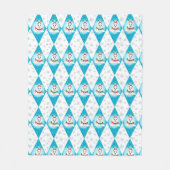 Couverture Polaire Samoyed Winter Holiday Diamond Motif (Devant)