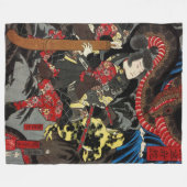 COUVERTURE POLAIRE SAMURAI COMBATTRE LE GÉANT SNAKE TOAD (Devant (Horizontal))