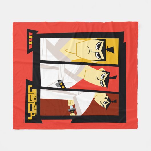 Couverture Polaire Samurai Jack Caractère Tri-Panel Futuristic Frame (Devant (Horizontal))