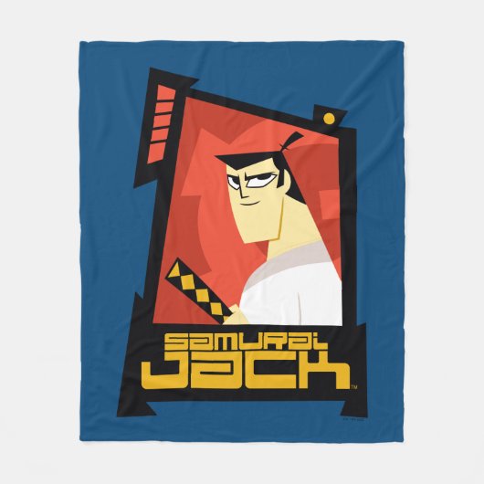 Couverture Polaire Samurai Jack Souriant Futuristic Frame Graphic (Devant)