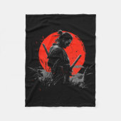 Couverture Polaire Samurai Spirit Graphic Modern Warrior's (Devant)