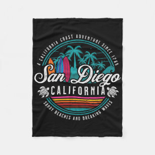 Couverture Polaire San Diego California Sandy Beaches Bref Waves