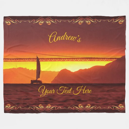 Couverture Polaire San Francisco Sunset 1124 (Devant (Horizontal))