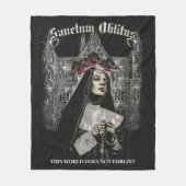Couverture Polaire Sanctum Oblitus - Gothique Streetwear Design (Devant)