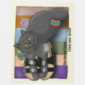 Couverture Polaire Sandal Chat Shorthair britannique Funny mignon (Devant)