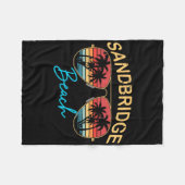 Couverture Polaire Sandbridge Beach Virginia Men Women Souvenir Surfb (Devant (Horizontal))