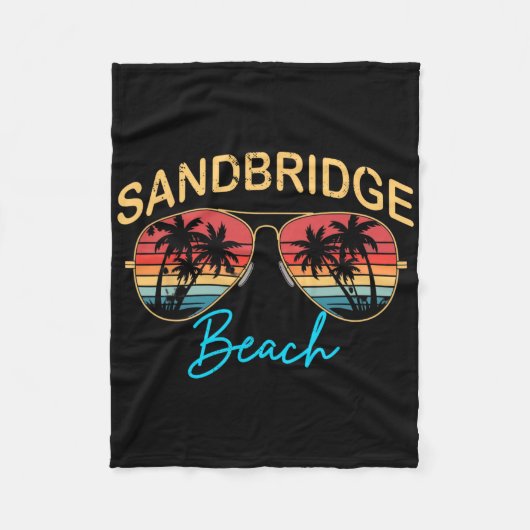 Couverture Polaire Sandbridge Beach Virginia Men Women Souvenir Surfb (Devant)