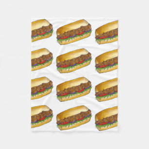 Couverture Polaire Sandwich Poboy Po'Boy de crevettes de la Nouvelle-