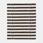 Couverture Polaire Sangles en cuir noir (Devant)