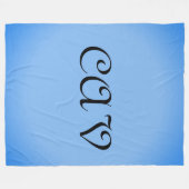 Couverture Polaire Sangria Cornflower Blue (Devant (Horizontal))