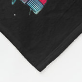 Couverture Polaire Santa Bigfoot Christmas Tree Xmas Lights Funny Sas (Coin)