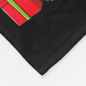 Couverture Polaire Santa Bigfoot Christmas Tree Xmas Lights Funny Sas (Coin)