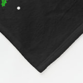 Couverture Polaire Santa Bigfoot Christmas Tree Xmas Lights Funny Sas (Coin)