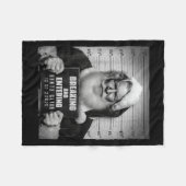 Couverture Polaire Santa Breaking Entering Mugshot Funny Christmas Ho (Devant (Horizontal))