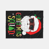 Couverture Polaire Santa Christmas Squad Black Men African American P (Devant (Horizontal))