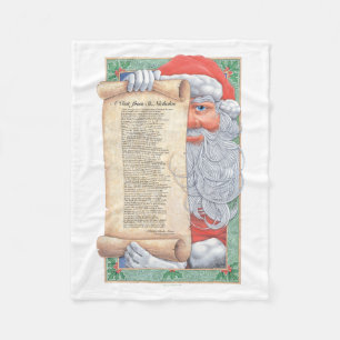 Couverture Polaire Santa Claus