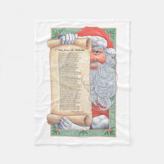 Couverture Polaire Santa Claus (Devant)