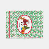 Couverture Polaire Santa Claus Ajouter Nom Personnaliser Sièges Voitu (Devant (Horizontal))