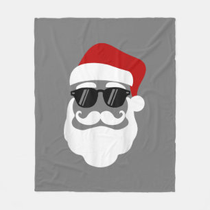 Couverture Polaire Santa Claus avec lunettes de soleil Drôle Noël Des