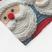Couverture Polaire Santa Claus crochet motif (Coin)