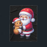 Couverture Polaire Santa Claus Hugs Capybara Funny Christmas Matching<br><div class="desc">Le Père Noël serre Capybara Funny Christmas Correspondant Pyjama</div>
