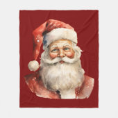 Couverture Polaire Santa Claus Retro Christmas (Devant)