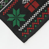 Couverture Polaire Santa Hat Shiba Inu Chien Feux de Noël (Coin)