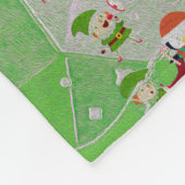 Couverture Polaire Santa Magical Green New Year  (Coin)