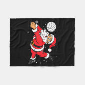 Couverture Polaire Santa Playing Volleyball Christmas Pajama Cool Srt (Devant (Horizontal))