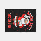 Couverture Polaire Santa Says 6 7 Six Seven Gen Z Alpha Meme Slang Ch (Devant (Horizontal))