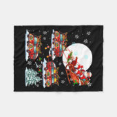 Couverture Polaire Santa Sleigh Reindeer School Buses Matching Driver (Devant (Horizontal))