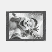 Couverture Polaire Santa Snowman Reindeer Taking A Selfie Photo Chris (Devant (Horizontal))