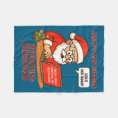 Couverture Polaire Santa Support s Rebooting Humor Tech Computer Laug (Devant (Horizontal))