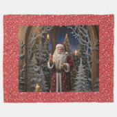 Couverture Polaire Santa Visits (Devant (Horizontal))