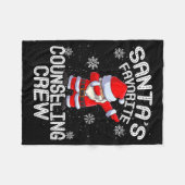Couverture Polaire Santa's Favorite Counseling Crew Christmas (Devant (Horizontal))