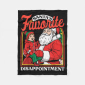 Couverture Polaire Santas Favorite Disapintment Funny Sarcastic Chris (Devant)