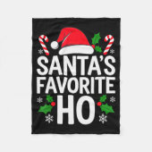 Couverture Polaire Santa's Favorite Ho Shirt Adult Kids Funny Christm (Devant)