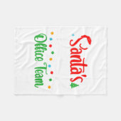 Couverture Polaire Santa's Favorite Office Team Christmas Lights Sant (Devant (Horizontal))