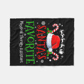 Couverture Polaire Santa's Favorite Physical Therapy Istant Christmas (Devant (Horizontal))