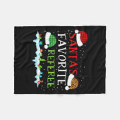 Couverture Polaire Santa's Favorite Referee Fun Christmas  (Devant (Horizontal))